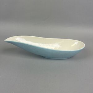 Vintage Hull USA Semi Matte Light Blue 13” gravy bowl